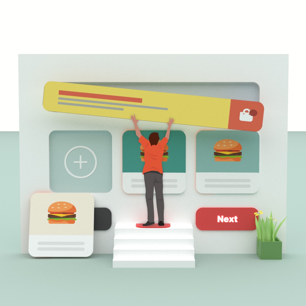 Kiosk Design Banner Kiosk Design Banner