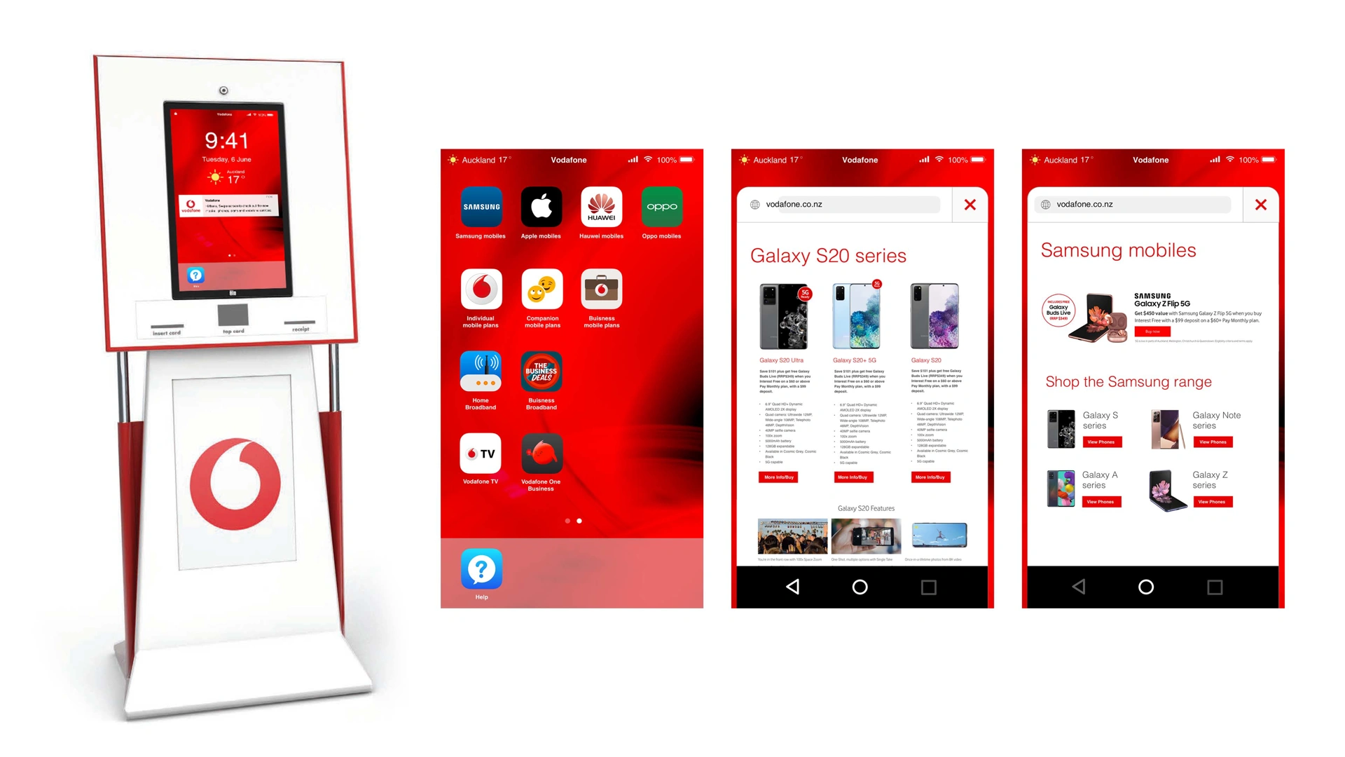 Web kiosk for retail